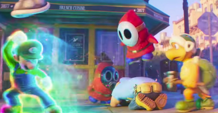 LuigiXP's tweet photo. I like how Luigi immediately knew how to fight in the first Mario Movie https://t.co/EXTnS50S6f