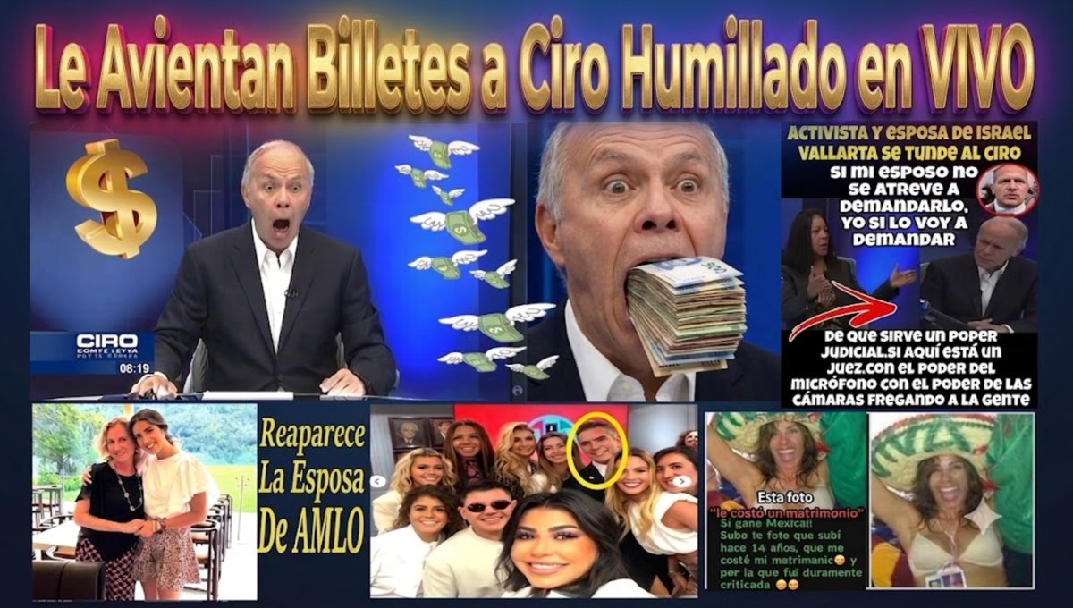 OROSOLIDORedes's tweet photo. @FreddyOliviery @CiroGomezL 🤑💸
Momento Cumbre
$$$ Avientan
💸Billetes a @CiroGomezL
🤑Humillado #EnVivo @Radio_Formula
💸Por #IsraelVallarte y Esposa
🤑💸
😍Reaparece la Dra. @BeatrizGMuller
😍Apoya a @MaTeresaEalyMx
😍😍
💅Líder del #PRI Presume 
💅#Alito #Packs
💅💅
@_JRLB_ 
https://t.co/YzkLh0OpbI https://t.co/E7gyK47Ib4