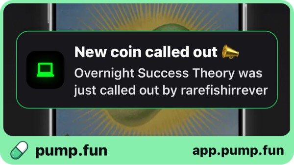allseecoin's tweet photo. Just called out Overnight Success Theory at $3.70K mcap. Follow me on https://t.co/BdWofJBHK8 app to get instant alerts: https://t.co/X8CRsi9oHl https://t.co/SWoLh34XeL