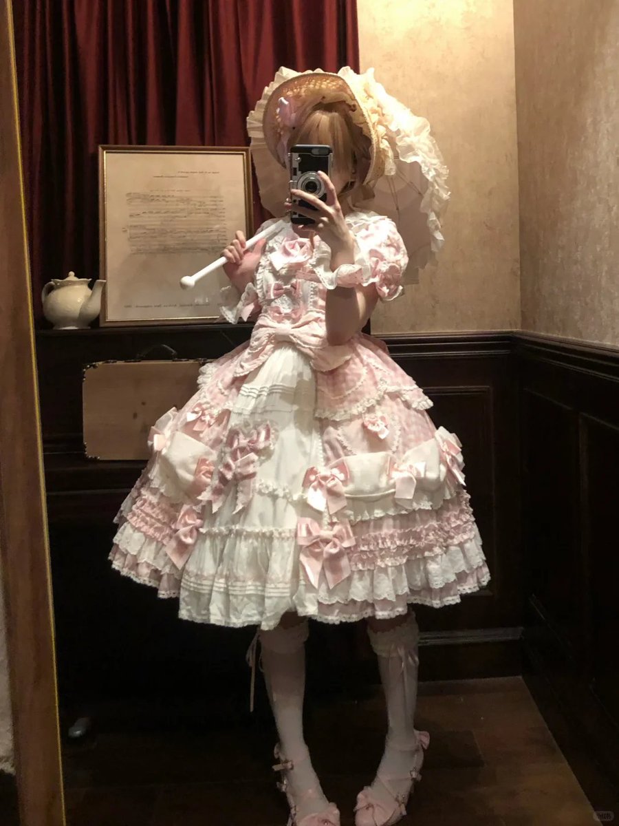 Puffyoll_l's tweet photo. 粉白格子好清新呀 https://t.co/JM5bum3LdY