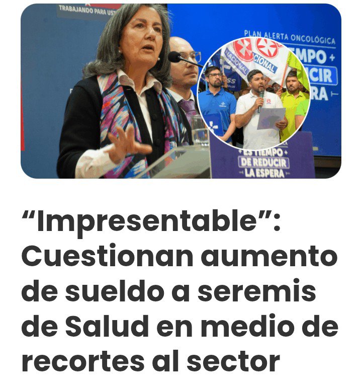 Academica2021's tweet photo. Para eso hay plata 
Aumento de sueldo de Seremis 
Gobierno te CTM 
#DerechaMiserable https://t.co/3XD7zbuloV