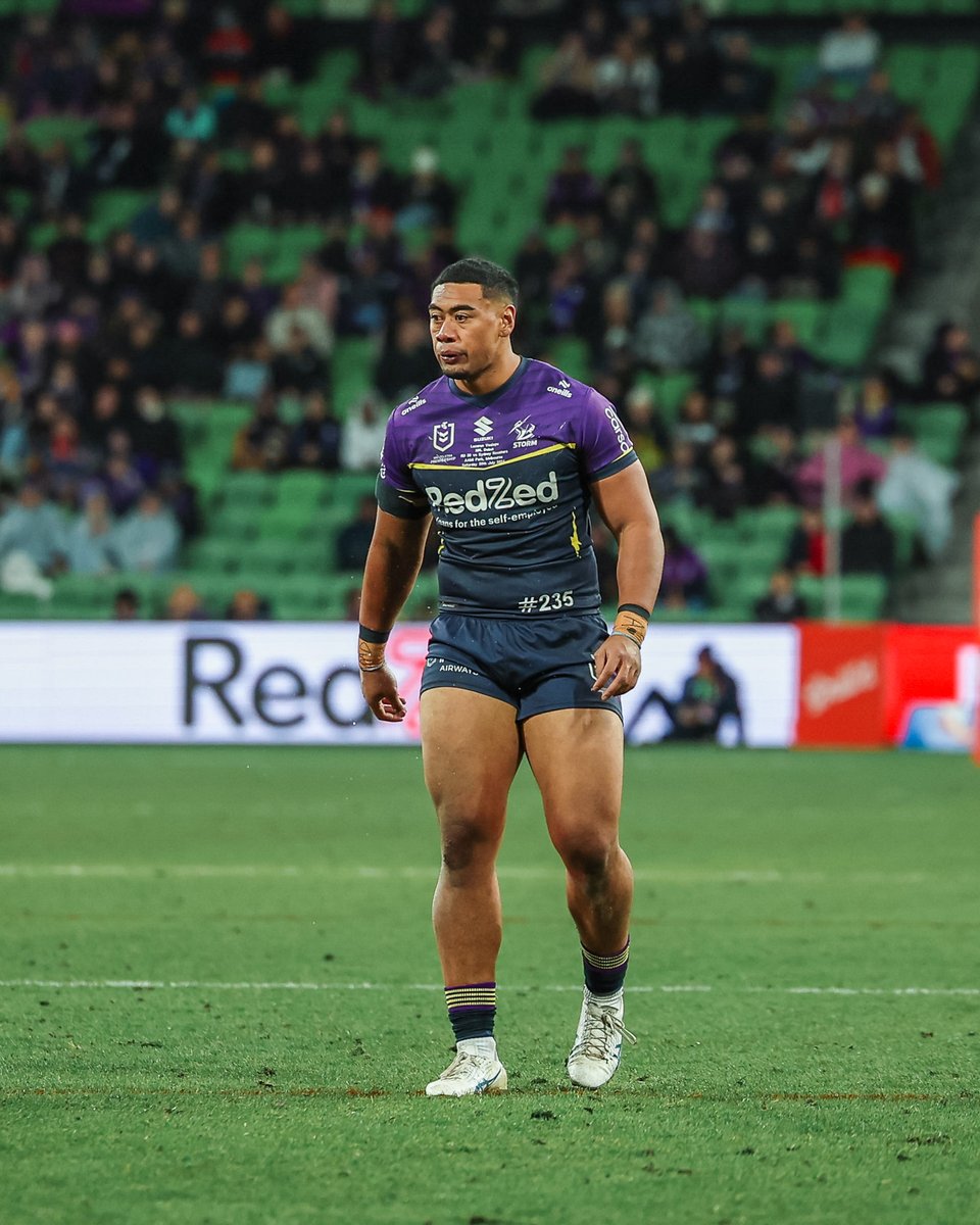 storm's tweet photo. Lazarus Vaalepu will depart Storm effective immediately to join Leigh Leopards.

We thank Laz for everything he gave the Club and wish him all best for his next chapter #235 💜⚡️ 

Read more ➡️ https://t.co/Y4BeqEak6L https://t.co/ZiRVISdwh9
