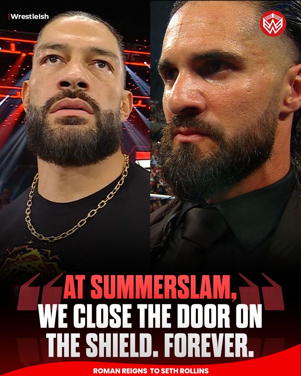 WrestleIsh's tweet photo. Roman and Seth both looked emotional at the end of that segment on Raw 🥹 https://t.co/UUYywgC9nC