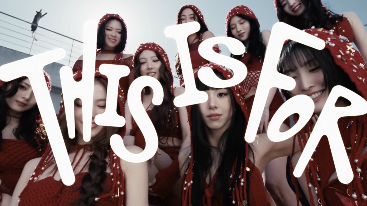 TWICEintcharts's tweet photo. "THIS IS FOR" earned over 5 million views during its first 12 months of release on YouTube, joining "Strategy (Feat. Megan Thee Stallion)" as @JYPETWICE's first music videos to achieve this milestone consecutively since "Alcohol-Free" and "The Feels" in 2022. https://t.co/Qxu9b1Pkli