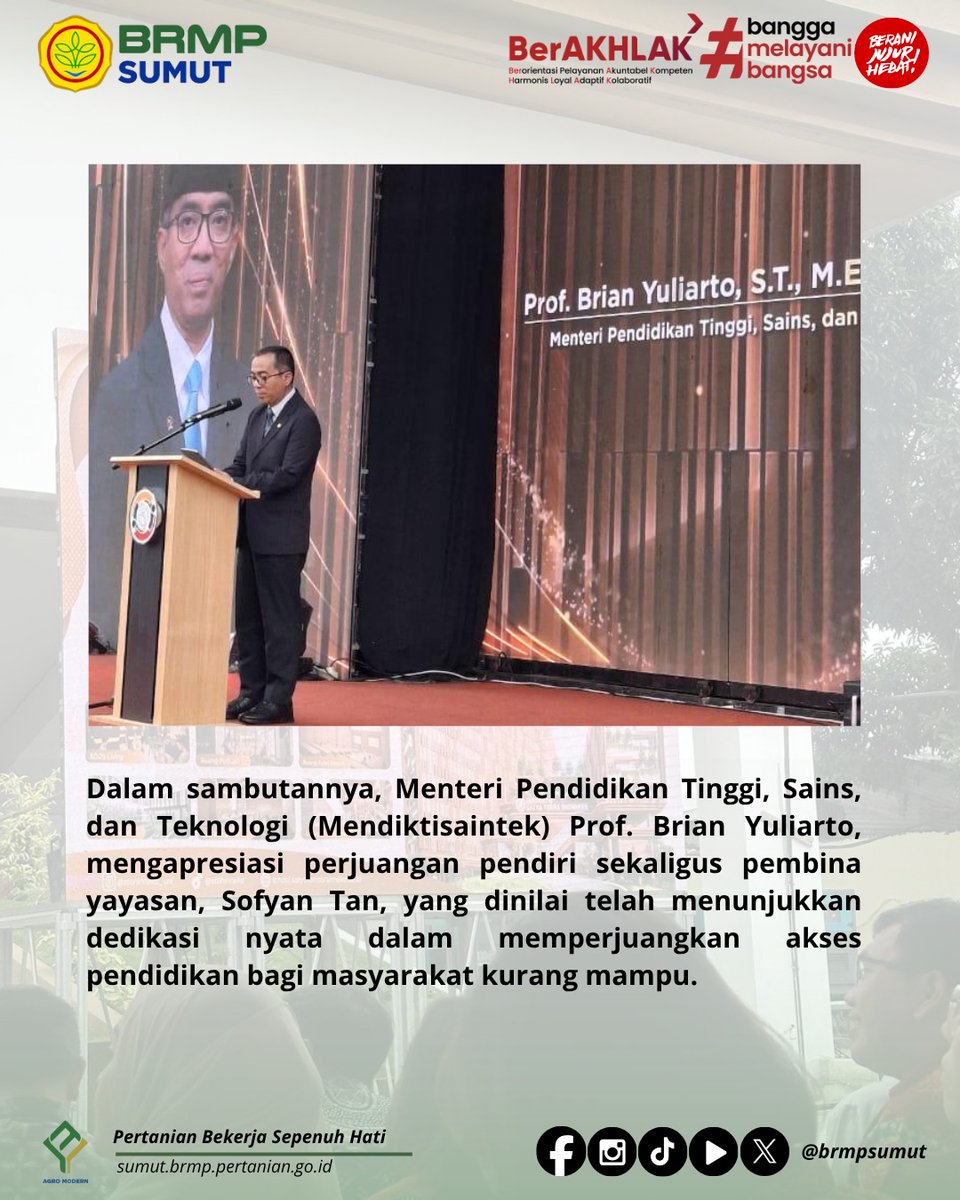 brmpsumut's tweet photo. Horas #SobaTani
BRMP SUMUT hadiri Peresmian Gedung Universitas Satya Terra Bhinneka di Medan
#satyaterrabhinneka #BRMP #Sumut #kementan https://t.co/QtJAKaFhPr