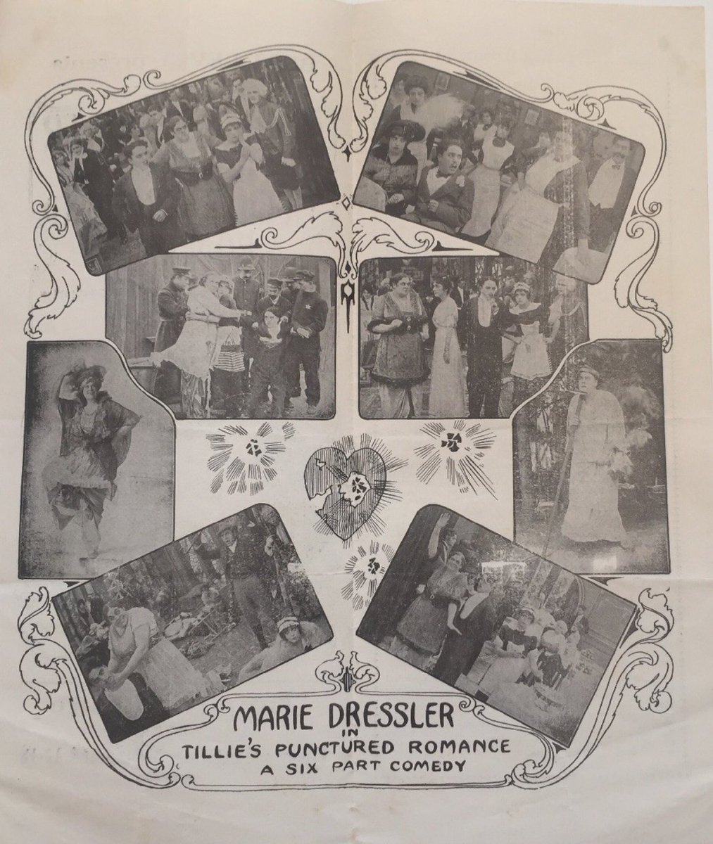 WallaceReid_'s tweet photo. 1914 Tillie's Punctured Romance Herald Charlie Chaplin, Marie Dressler https://t.co/4iZp6c7Kv4