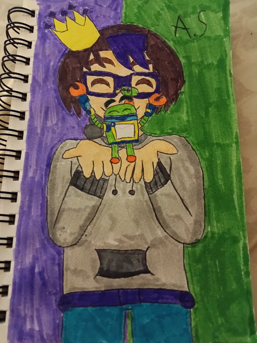 AvaSheckles's tweet photo. (fanart for @BBotBotomat !! 💚)

"Little robot friend,and big umifriend!" https://t.co/TnyHNb73Gi