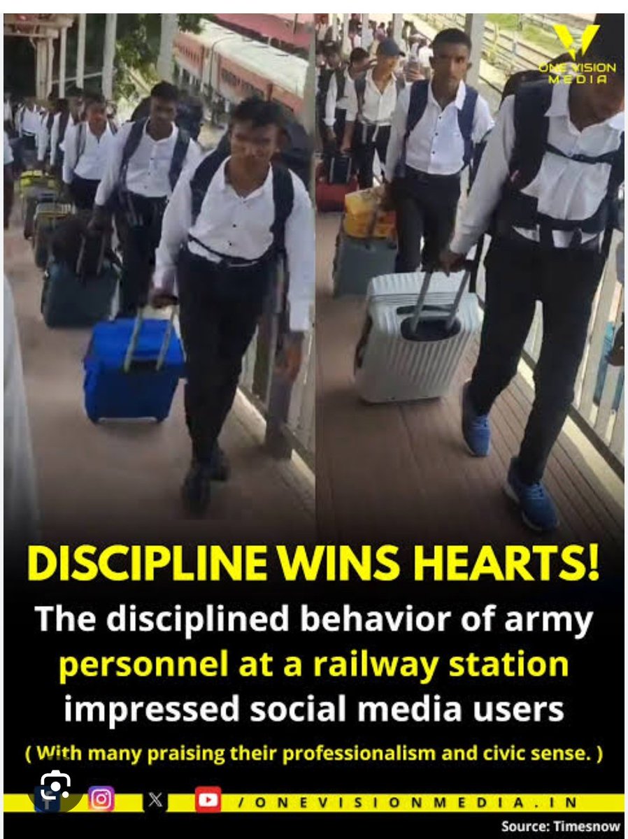 Vivek_PharmaPro's tweet photo. Aadarniya @rajnathsingh ji,

Can we make provisions that whoever completed board exams need to be served in #Army for 1 Month.

It will help to make young generation decplined, healthy and proud citizens. https://t.co/ONEHWian61