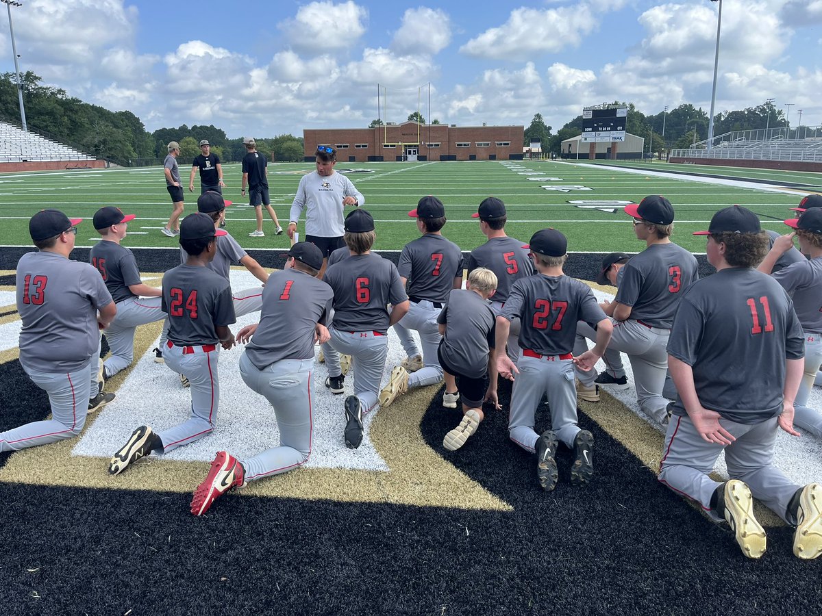 WheelerBasebal1's tweet photo. Day 1 of @ECCCBaseball Team Camp, and we’ve had a great time so far!! https://t.co/PJX3I2Tb3u