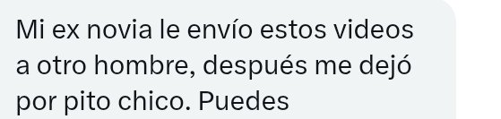 videosdetumuje2's tweet photo. QUE TANTO IMPORTA EL TAMAÑO A LA HORA DE COMPLACER A UNA MUJER?🤔
Su expareja lo dejó por ser pitochico https://t.co/Oz52hHGp0w