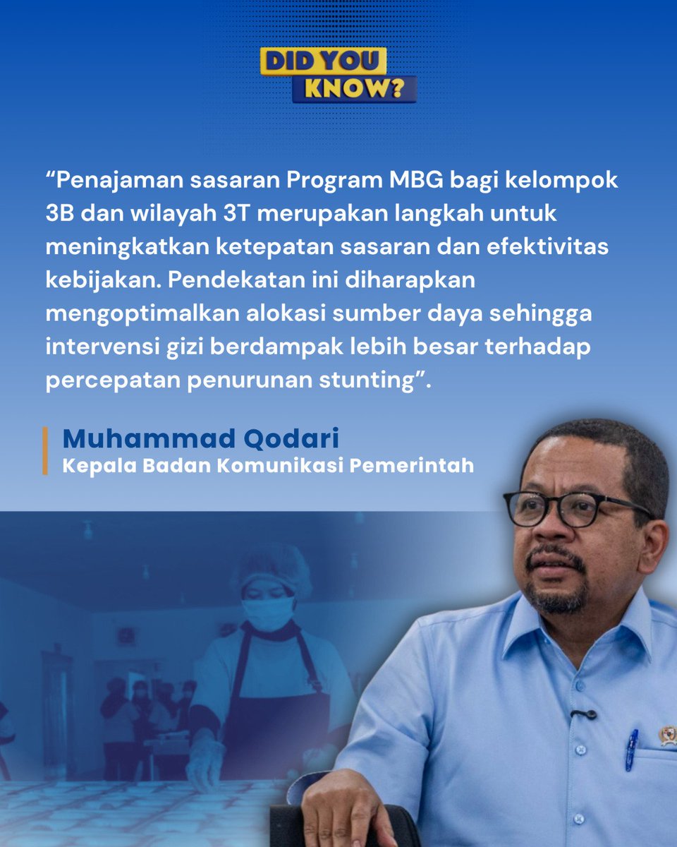BangsaNara's tweet photo. Dengan pendekatan yang lebih terarah dan berbasis dampak, MBG bukan sekadar program bantuan pangan, tetapi investasi besar untuk menurunkan stunting secara nasional.
#ProgramMBG #MakanBergiziGratis #MBG #IndonesiaSehat #IndonesiaEmas2045 https://t.co/0wxxH5jeAk
