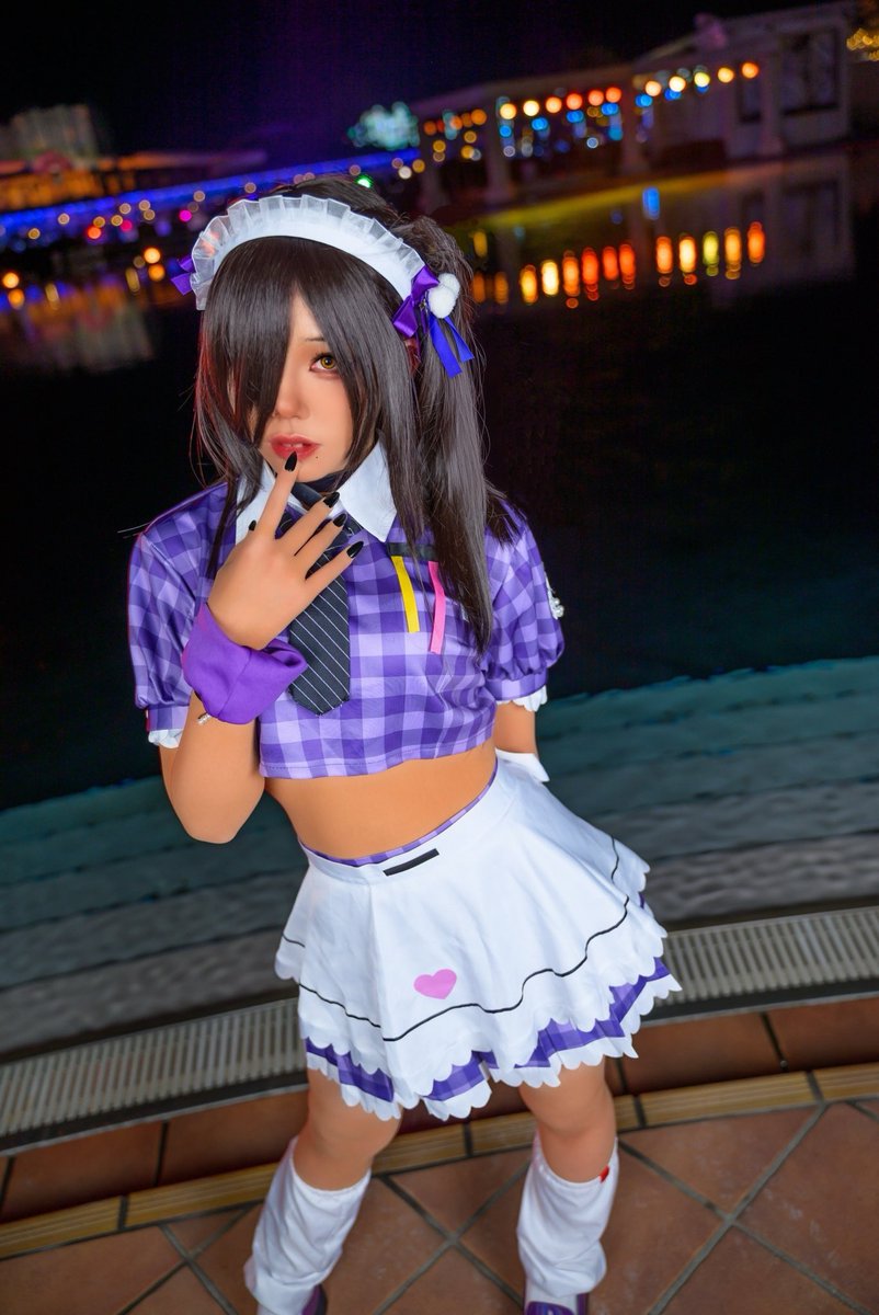 comiccchan's tweet photo. ⚠︎cosplay／コスプレ⚠︎

「せーんせ、どう？似合う？」

勝利の女神：NIKKE 
ナガ:マリオンクレープコラボ🍨

📸：TAKUさん(@kamera_taku )

#ラグコス
#ラグコス2026
#NIKKEcosplay https://t.co/NoWDj5Mle5