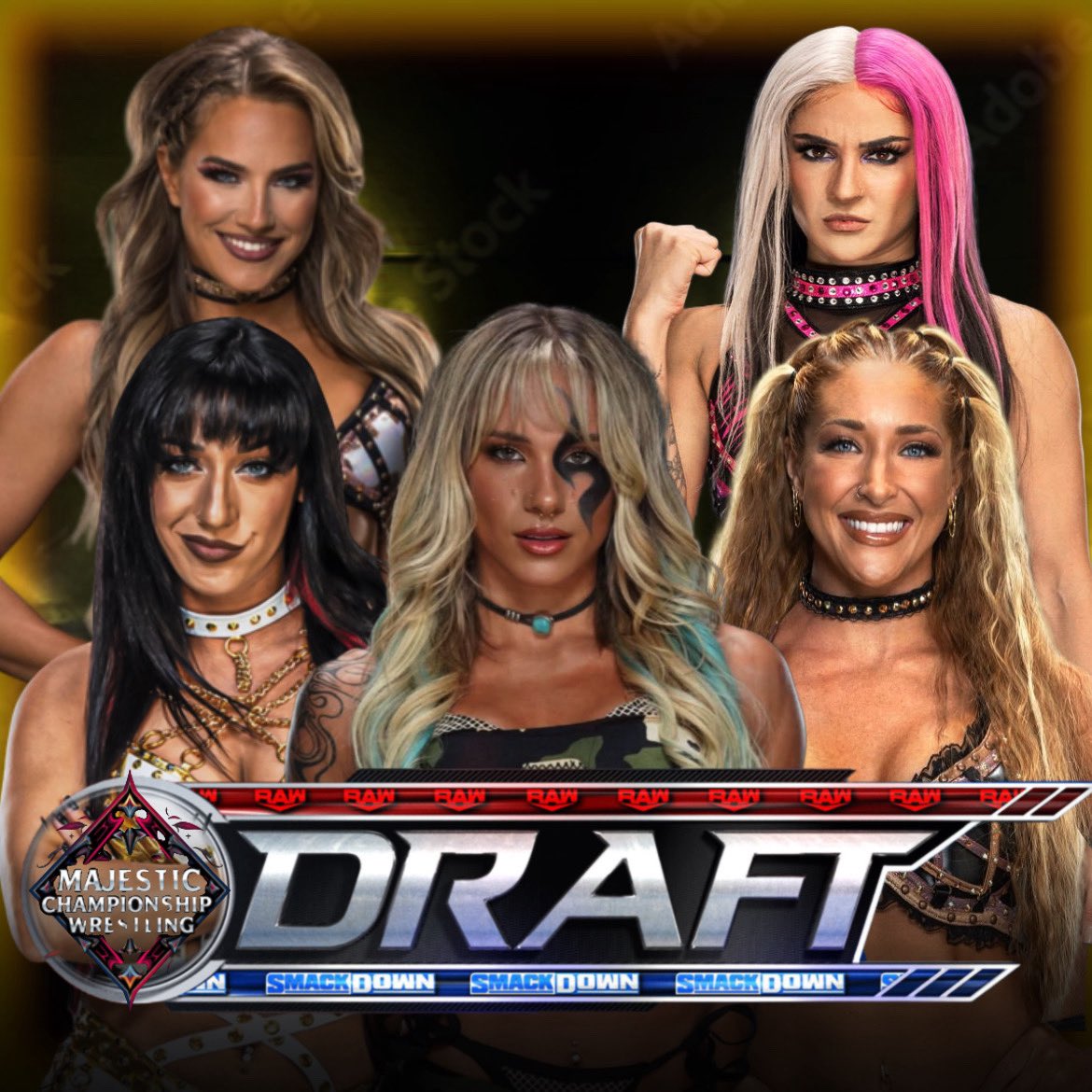 MCWeFed1's tweet photo. @matt1ore @arlolovesliv @BLISS4LIVION @LongLivNaomi @ActualT93 @WWEDiamonds ||FIRST ROUND||

NXT General Manager Saraya (@treysarchive) is up next with her five picks.

Sol Ruca-@treysarchive 
Jacy Jayne-@skyshirais 
Fallon Henley-@WWEDiamonds 
Lainey Reid-@meiblivion 
Dakota Kai-@paxleyPower https://t.co/XrowQZfDLm