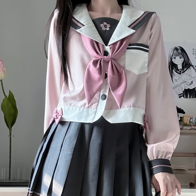 yumekawa_girl77's tweet photo. 桜カラーのセーラー服💖 https://t.co/uWk9YYMoLB