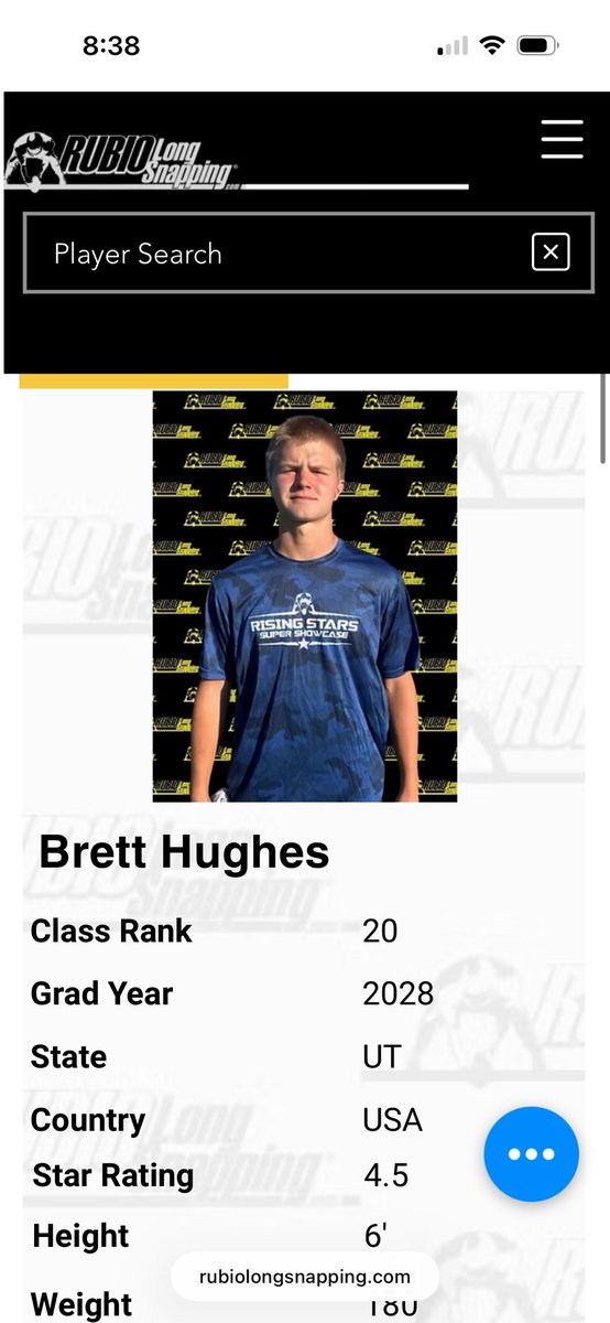 BrettHughes2010's tweet photo. 4.5⭐️ #20🇺🇸

After returning from Canada, here are my updated rankings and write up from the @TheChrisRubio Chicago Underclassmen Invitational. So proud to now be a 4.5 ⭐️ Longsnapper and #20🇺🇸 in the nation!

@CoachSenga @LCarstensen40 @dschwartz555 @ParkCityFtbl https://t.co/GuqpyRVbVY