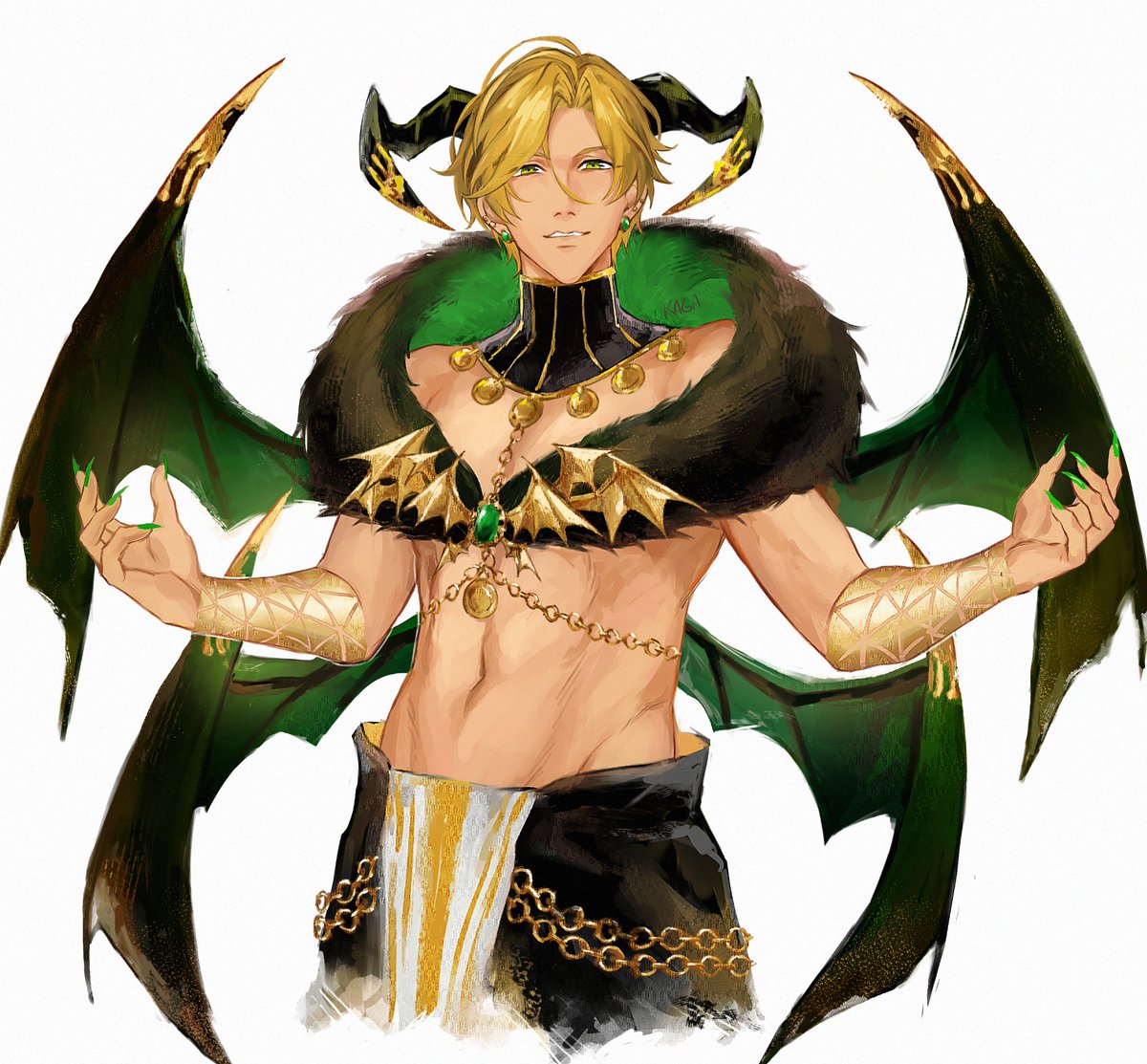 Kaga185's tweet photo. Demon prince 💚
#satanweek26 #obeymesatan https://t.co/Ssun3Lxn4J