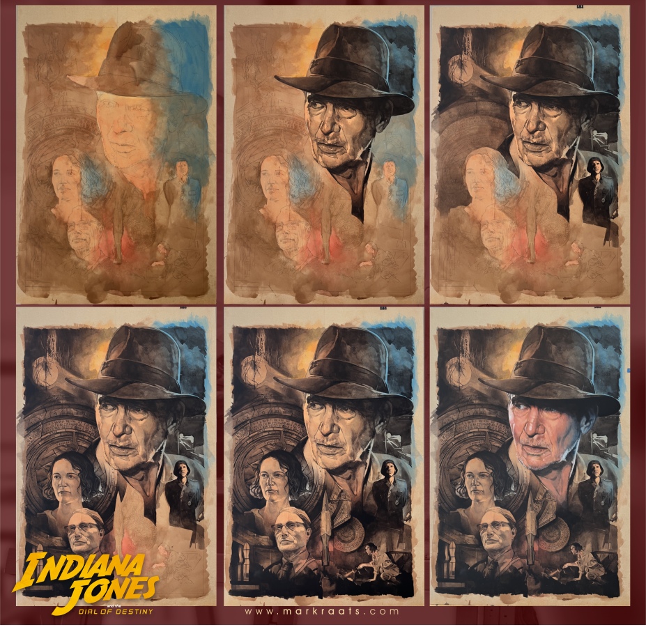 mark_raats's tweet photo. Indiana Jones and the Dial of Destiny released today in 2023

#indianajones #harrisonford #phoebewallerbridge #madsmikkelson #indianajonesandthedialofdestiny #gouachepaint #markraats #traditionalart #notdigitalart #artbyhumans #SupportUkraine @LeDoctor @mang0ld @disney @Lucasfilm https://t.co/8cvf1ra0p6