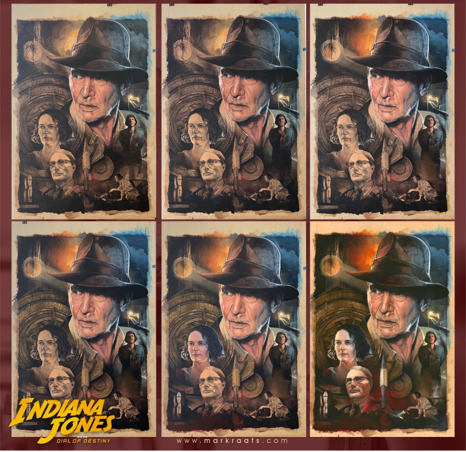 mark_raats's tweet photo. Indiana Jones and the Dial of Destiny released today in 2023

#indianajones #harrisonford #phoebewallerbridge #madsmikkelson #indianajonesandthedialofdestiny #gouachepaint #markraats #traditionalart #notdigitalart #artbyhumans #SupportUkraine @LeDoctor @mang0ld @disney @Lucasfilm https://t.co/8cvf1ra0p6