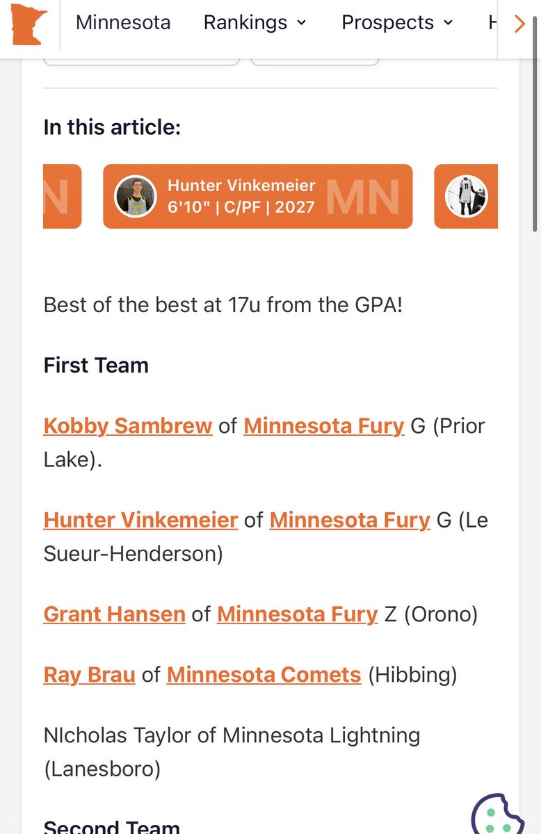 HunterVink_41's tweet photo. First Team at the GPA Tourney! Thanks @RyanJamesMN https://t.co/MtGlmjH9FL