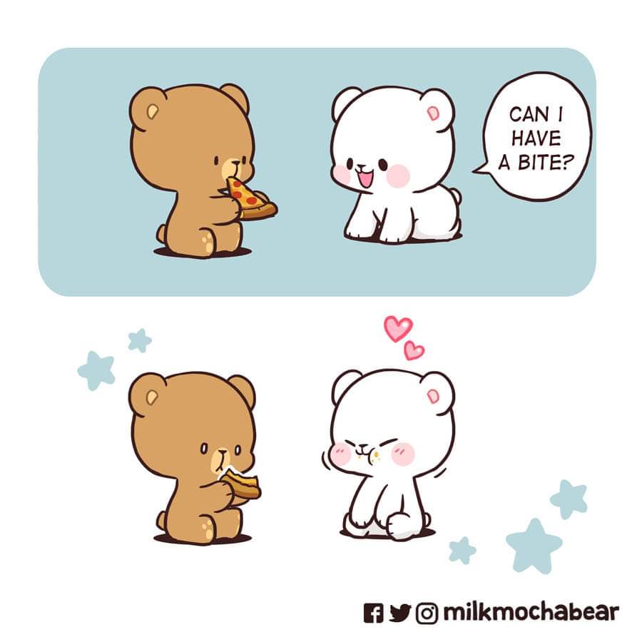 elizbge's tweet photo. @milkmochabear One thing Mocha will not share are strawberries 🍓 
Milk sure found a good way to get that strawberry 🍓 https://t.co/Bq6c5dC0nY