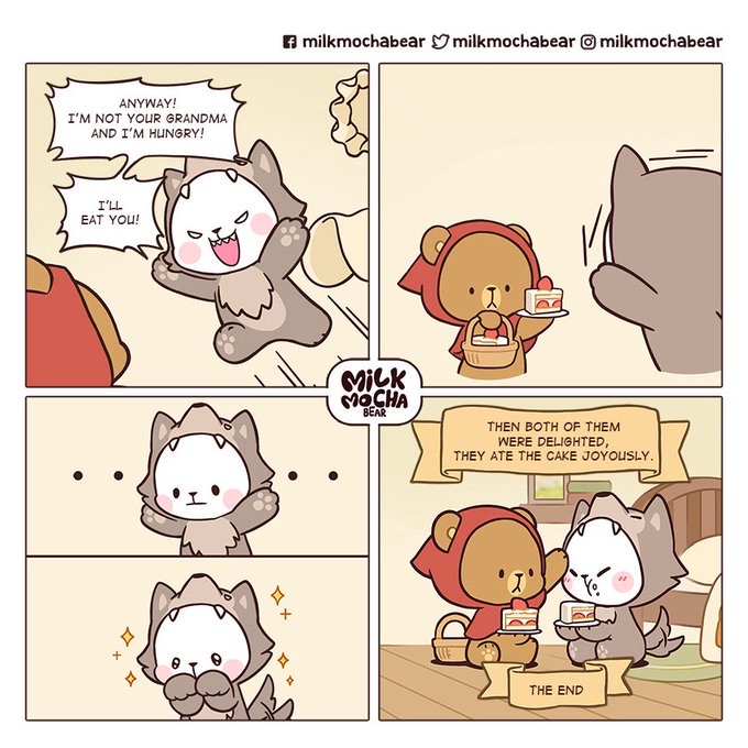 elizbge's tweet photo. @milkmochabear One thing Mocha will not share are strawberries 🍓 
Milk sure found a good way to get that strawberry 🍓 https://t.co/Bq6c5dC0nY