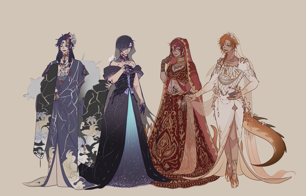 RRin__'s tweet photo. Ravanis brides are done!!!! 
I'll probably finish lamentus tomorrow but look at themmm. i think they turned out pretty 🥹 https://t.co/Ab8Oo0CFks