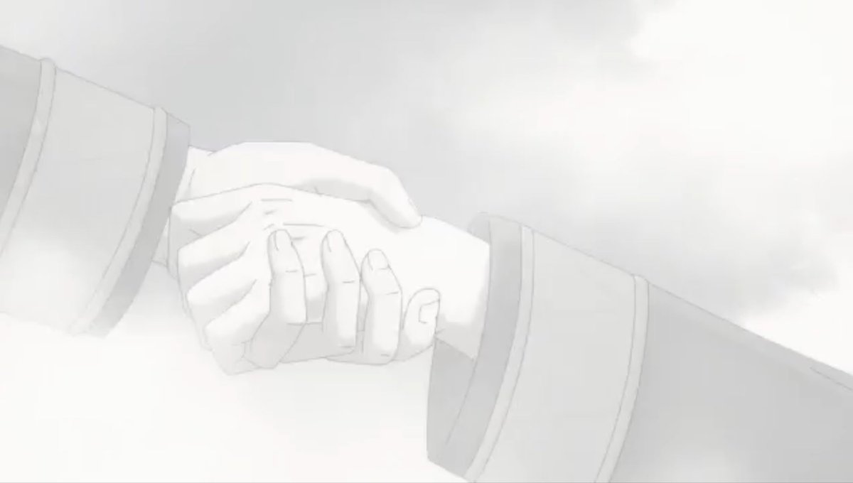 koomiichi's tweet photo. Please tell me this anime scene isn't intentional. The way they put Suo in the center, in front of everyone and maybe even had him be the one reaching his hand out to Sakura...IM SICK https://t.co/csZL7TS052