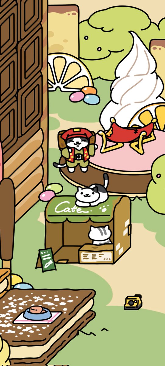caesarhyh's tweet photo. #ねこあつめ2
為什麼有的有旗子，有的沒有旗子？ https://t.co/yri1TKBIBz