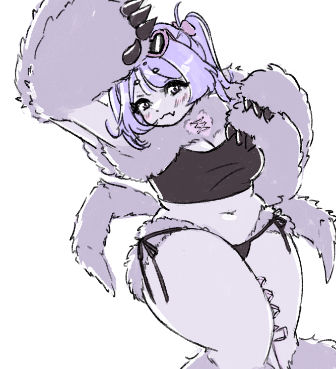 amiyaaranha's tweet photo. i wanted to draw a beach day monstermiya where her tummy wasnt obstructed by all that... web
but shes hard to draw and i'm not happy howw it turned out so just ignore the limbs https://t.co/zcyQkYp2Dm