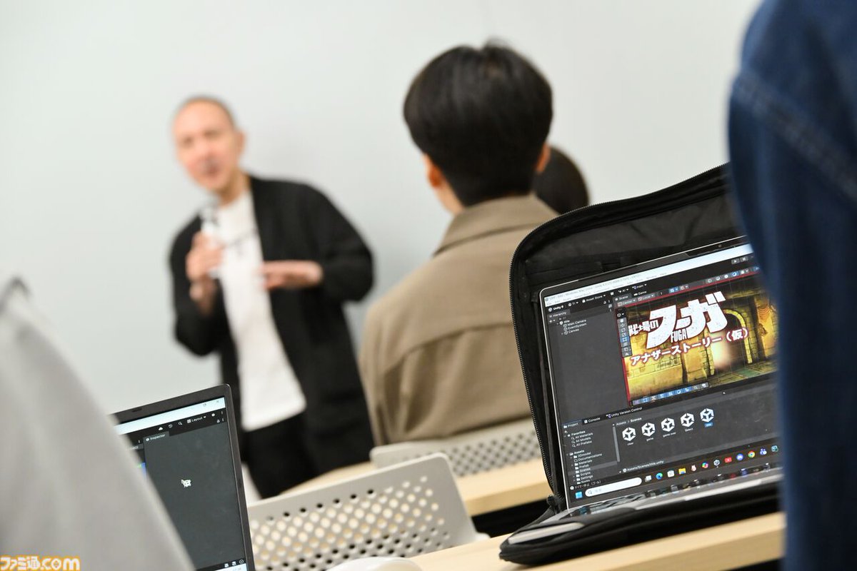 famitsu's tweet photo. 『戦場のフーガ』本物のゲームデータを丸ごと提供。CC2松山洋社長×大舘隆司氏が仕掛けるガチな産学連携授業
https://t.co/eM5t1qvKKz

「“作れと言われたから作っています”では話にならない」プロが語る、就職活動でアピールできるゲーム作りに必要な“目標設定”とは？ https://t.co/Kd1XXwDwox