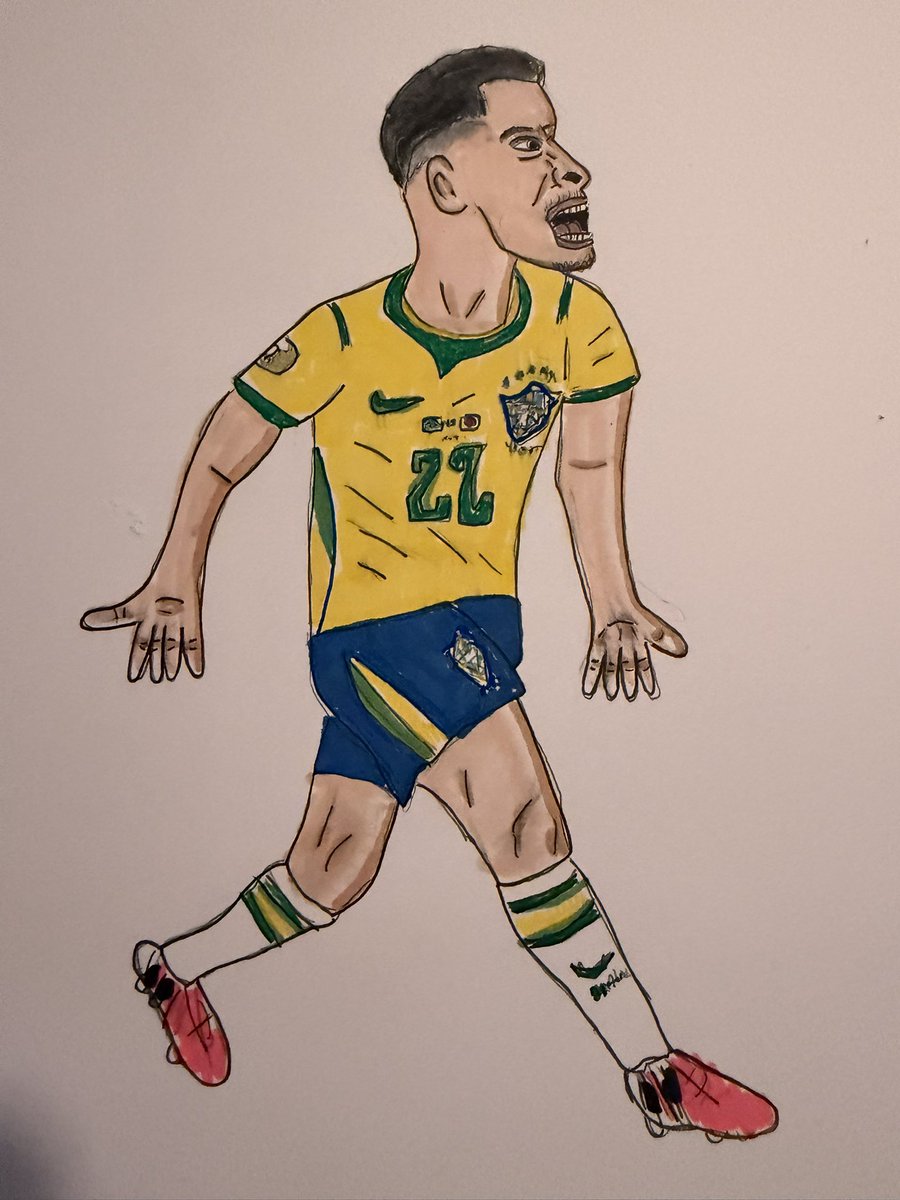pitchimperfecta's tweet photo. I gotta say I enjoy #GabrielMartinelli goals much more when the are for #Arsenal. But I’m happy for him despite the win by #Brazil coming at the expense of my wife’s native land. #WorldCup https://t.co/YWd7VcqCUe