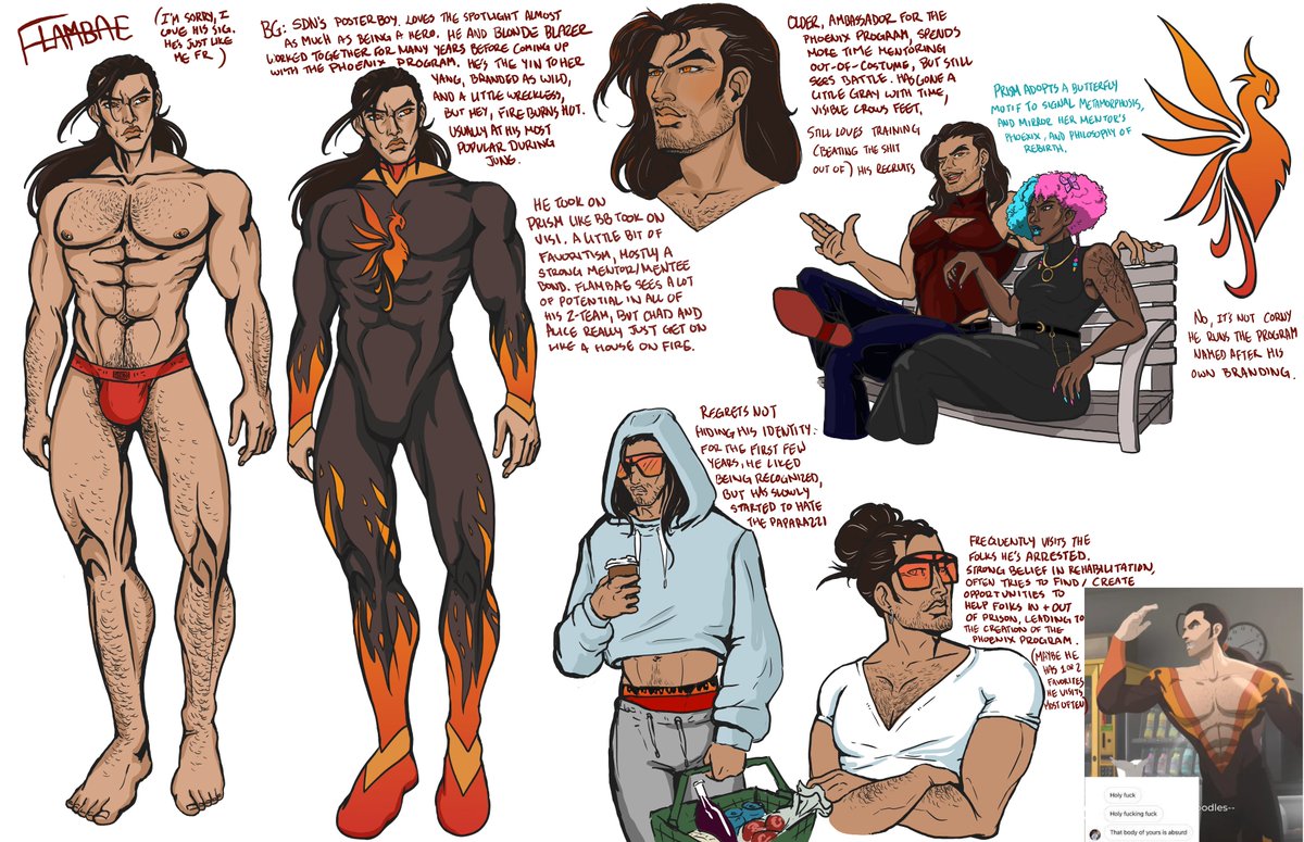 error4o49's tweet photo. been slowly working on an 8pg comic (5pgs done) exploring a role reversed origin, however I am slow, and Robert's tattoos are making me even slower https://t.co/odm3Yiy6Y2