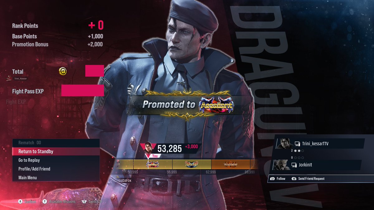 Trini_Kessar's tweet photo. 1 NIGHT 3 RANKS CRAZY 1V1s
King x3,Eddy,Armor king, Reina all stand in my way even a drag knock me down some points but i did it kept fighting! 
Live on stream 7pm ast Mon,Wed and Sat special lives on Fridays 
#tekken8 #evo #trinidad #twitchstreamer #fightinggames #trinikessar https://t.co/GI4yl1nL2R