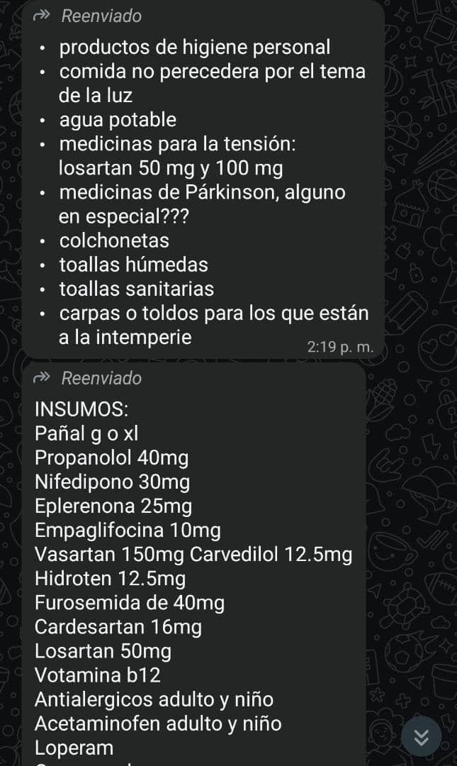 CatoVenezuela's tweet photo. Necesitamos estos insumos URGENTES en el CVA de las Mercedes, es para nuestra comunidad uesebista‼️‼️‼️ https://t.co/gcQInByp1S
