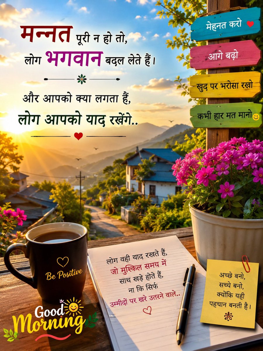 DeepakArora83's tweet photo. मन्नत पूरी न हो तो, लोग भगवान बदल लेते हैं।
और आपको क्या लगता हैं, लोग आपको याद रखेंगे।।
#GoodMorning 
#TuesdayMotivation https://t.co/cHlG429r1z