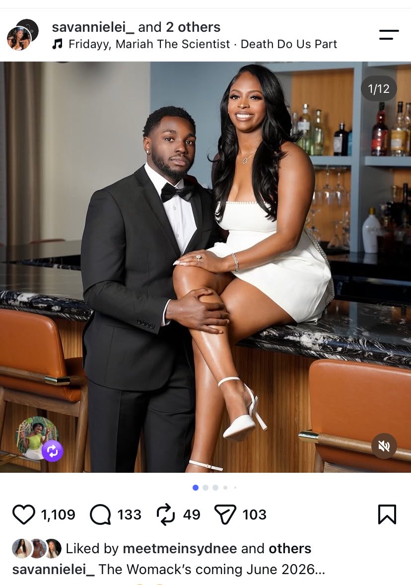 BloggedByRain's tweet photo. New York Jets player Samuel Womack III also got married to his partner Savannah https://t.co/mKj3xwXN9l