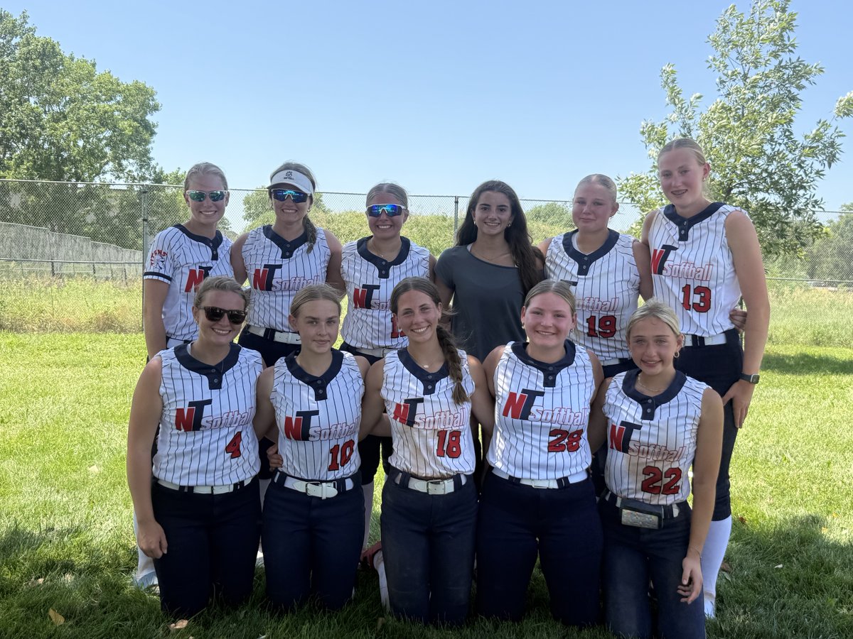 NTSoftball2's tweet photo. 16U Addison played in their last tournament of the year, the Husker Diamond Challenge, going 2-3. We said an emotional goodbye to our 3 seniors. They played NT softball from 7U to 16U - 10 amazing years! Special thanks to our coaches TJ, Lance, and Cody. Congratulations girls! https://t.co/koUJViAWTm