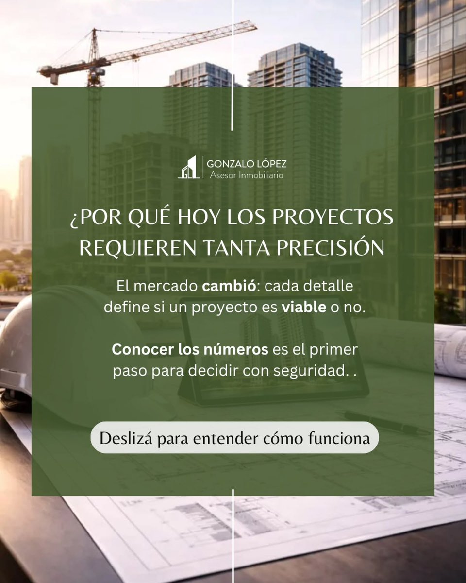 GonzaRealEstate's tweet photo. Con costos cercanos a U$S 2.200/m², cualquier error en cálculos, ubicación o diseño puede comprometer la rentabilidad.
 
✅ La precisión es la base de un proyecto viable.

 Analizar cada variable es la única forma de decidir con seguridad. https://t.co/MDbmmFVWuT