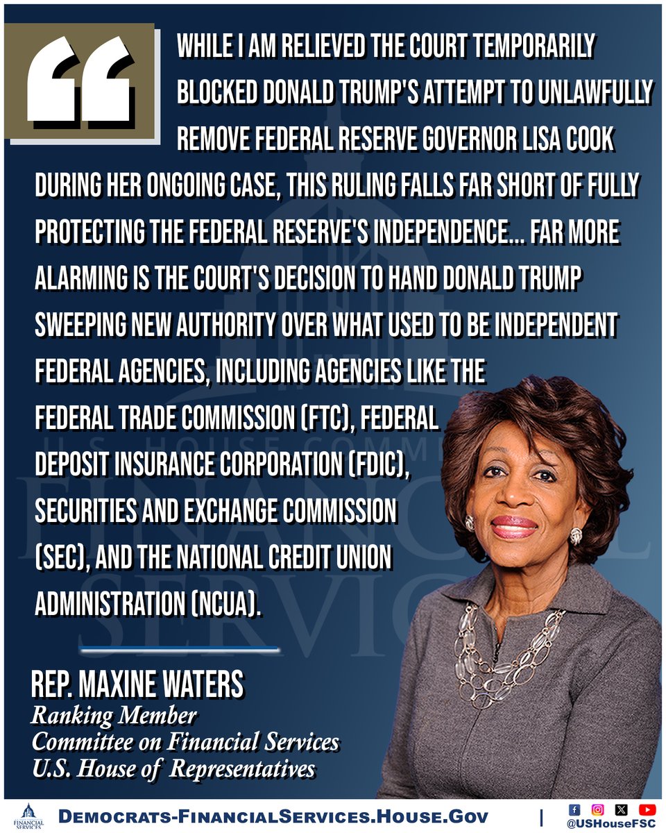 House Committee on Financial Services - Democrats tweet media