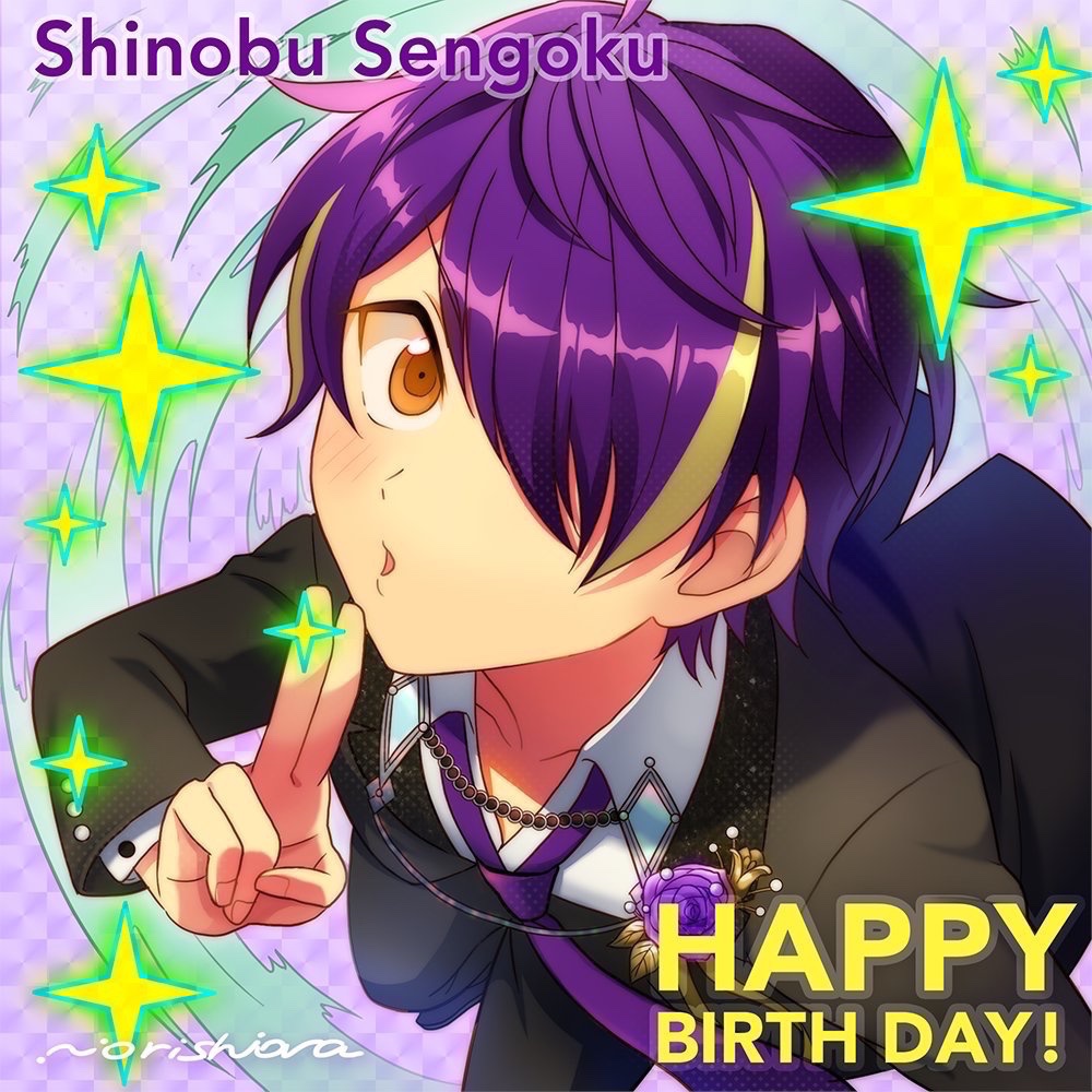 再掲シリーズ⭐️あんスタ編 過去の誕生日絵。最近のあんスタよく
