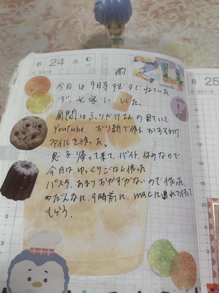 purin0000002's tweet photo. 6月22日、23日.24日、の手帳タイム、セリアで買ったポヤッコのシールかわいい😍
#ほぼ日手帳オリジナル
#手帳デコ https://t.co/ivcqqfnnCv