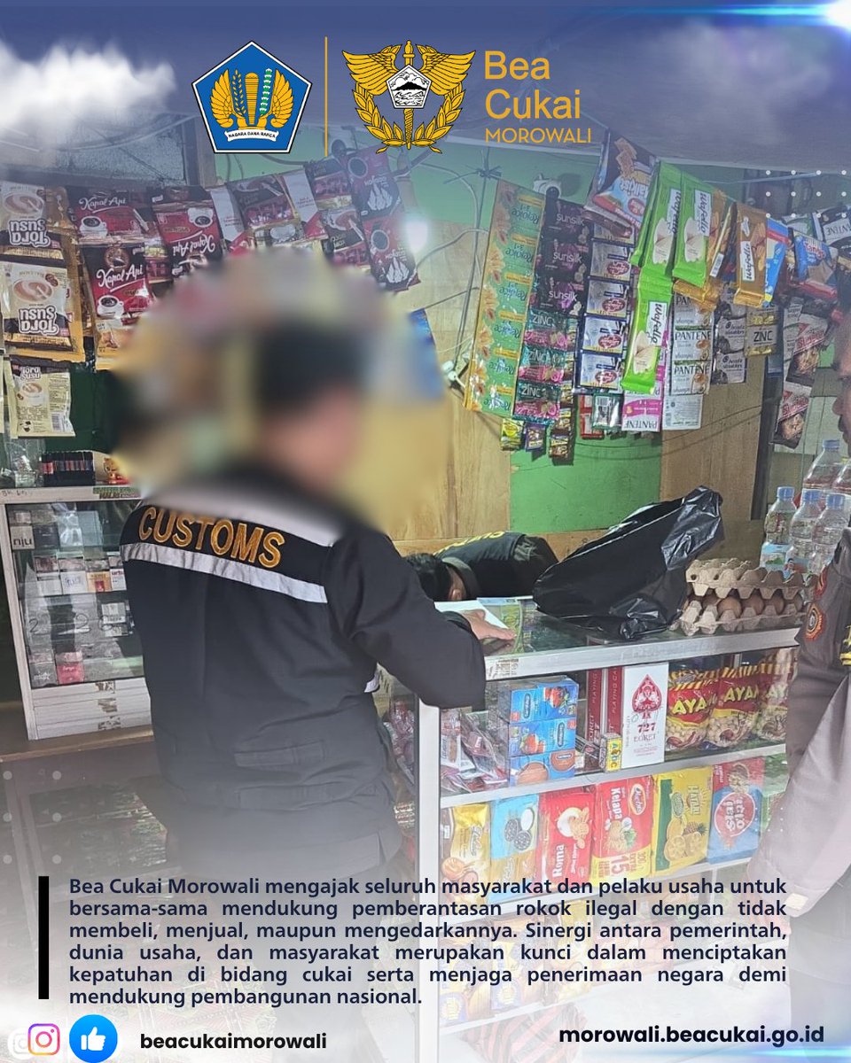bcmorowali's tweet photo. Operasi pemberantasan rokok ilegal dengan call sign "Nusa Maleo" secara serentak oleh seluruh Kantor Bea Cukai di lingkungan Kantor Wilayah DJBC Sulawesi Bagian Utara. Operasi ini berlangsung pada 5–30 Juni 2026 selengkapnya di https://t.co/5IpSibCg2D https://t.co/57U32evwOg