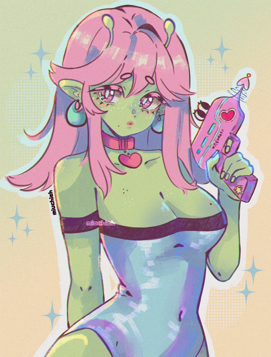 miuchieeh's tweet photo. Cute Alien OC
I have open commissions, feel free to DM me!
#oc #originalcharacter #drawing #digitalart #commission #commissionopen #vgen 💚👽 https://t.co/4qcEIbz5Kq