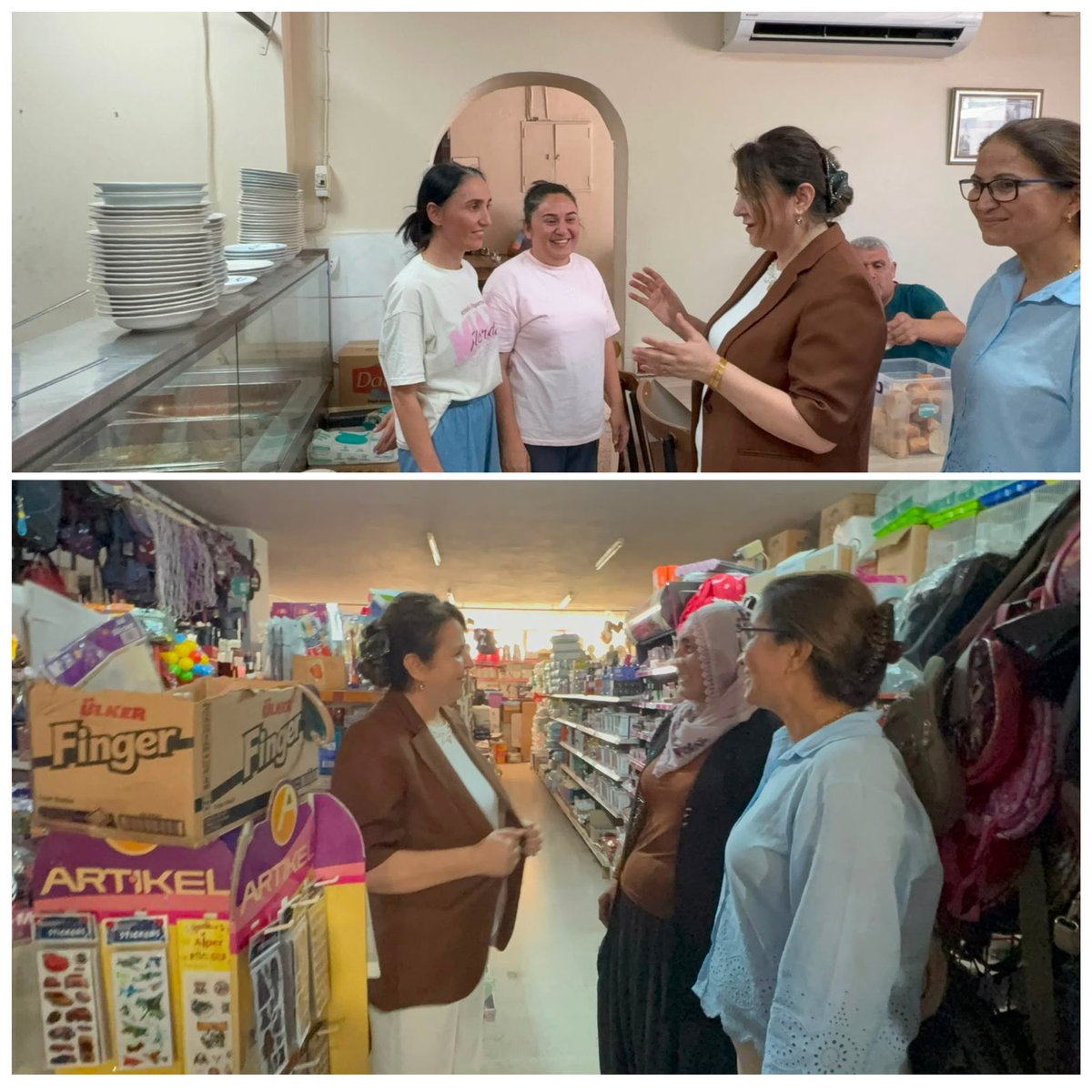 Hacer_Soylemez1's tweet photo. 📍Karaisalı

İl Kadın Kolları olarak, İlçe Başkanımız ve İlçe Kadın Kolları Başkanımız ile birlikte Çeçeli Mahallesi’ndeki esnaflarımızı ziyaret ettik.

Göstermiş oldukları misafirperverlik ve samimi sohbetleri için kendilerine teşekkür ediyor; hayırlı işler, bereketli ve bol kazançlar diliyoruz.