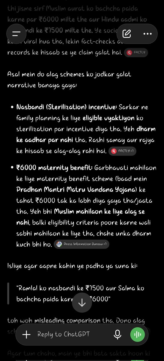 itxvampire's tweet photo. @sarikatyagi97 Fact check bro is qualified from WhatsApp university. https://t.co/6SQPO3uqU6