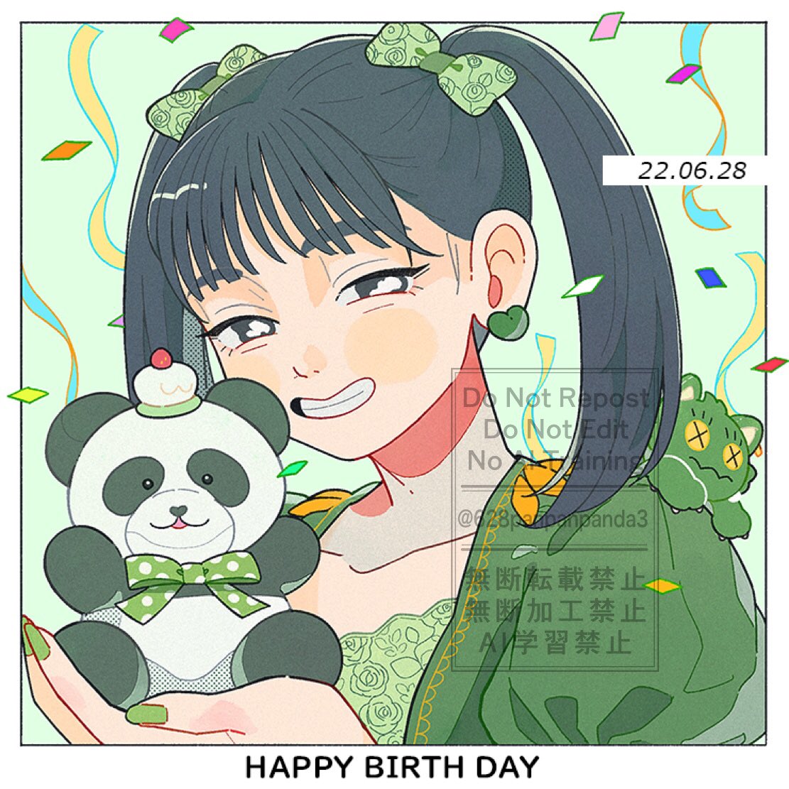 628panpanpanda3's tweet photo. 今まで描いた山﨑愛生さんのバースデーイラスト(成長してるのかな…？) https://t.co/6H8IkZlapH