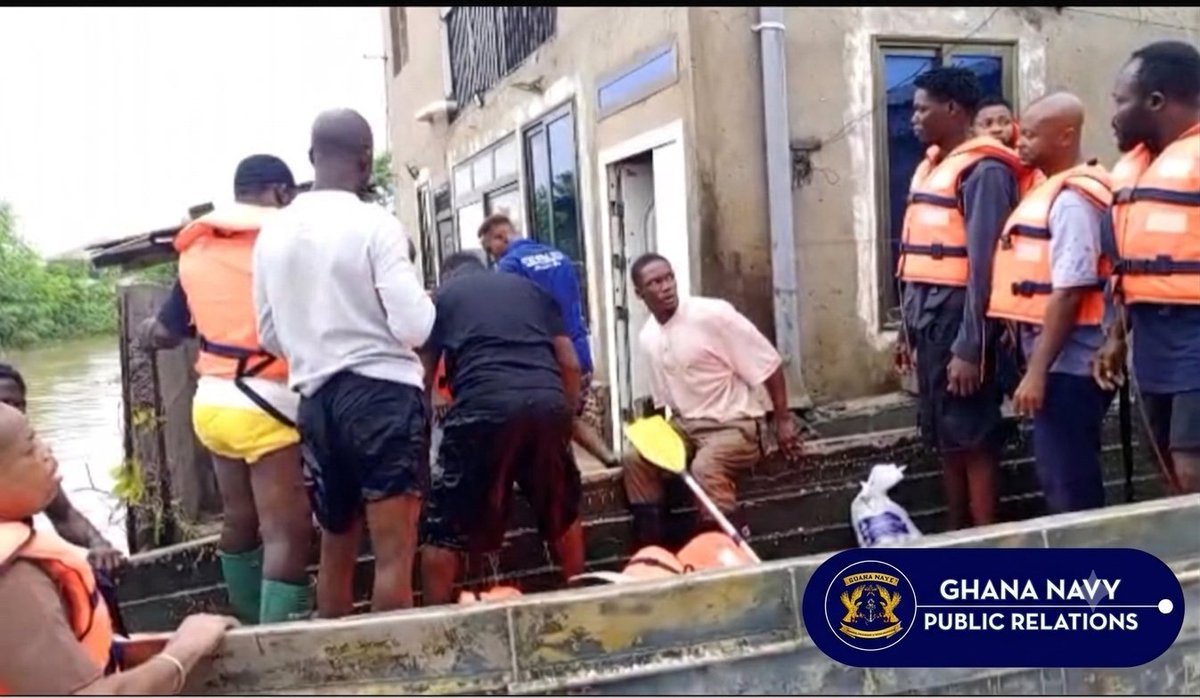 GHANA NAVY CONDUCTS FLOOD RESCUES IN TEMA Full story on our website ...
