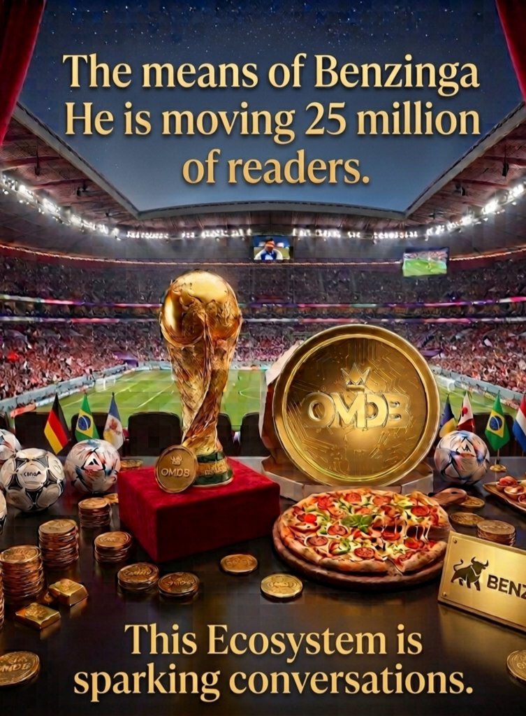 English_ElixonA's tweet photo. What has put OMDB on Benzinga’s radar? 🚀

The ecosystem is buzzing. Benzinga, one of the most influential financial media outlets in the US, has just published an analysis. 

The Pizza x FIFA campaign is reaching 25 million readers, and OMDB

https://t.co/86Vx0vqhsi

#OMDB https://t.co/uNskDAv2mi