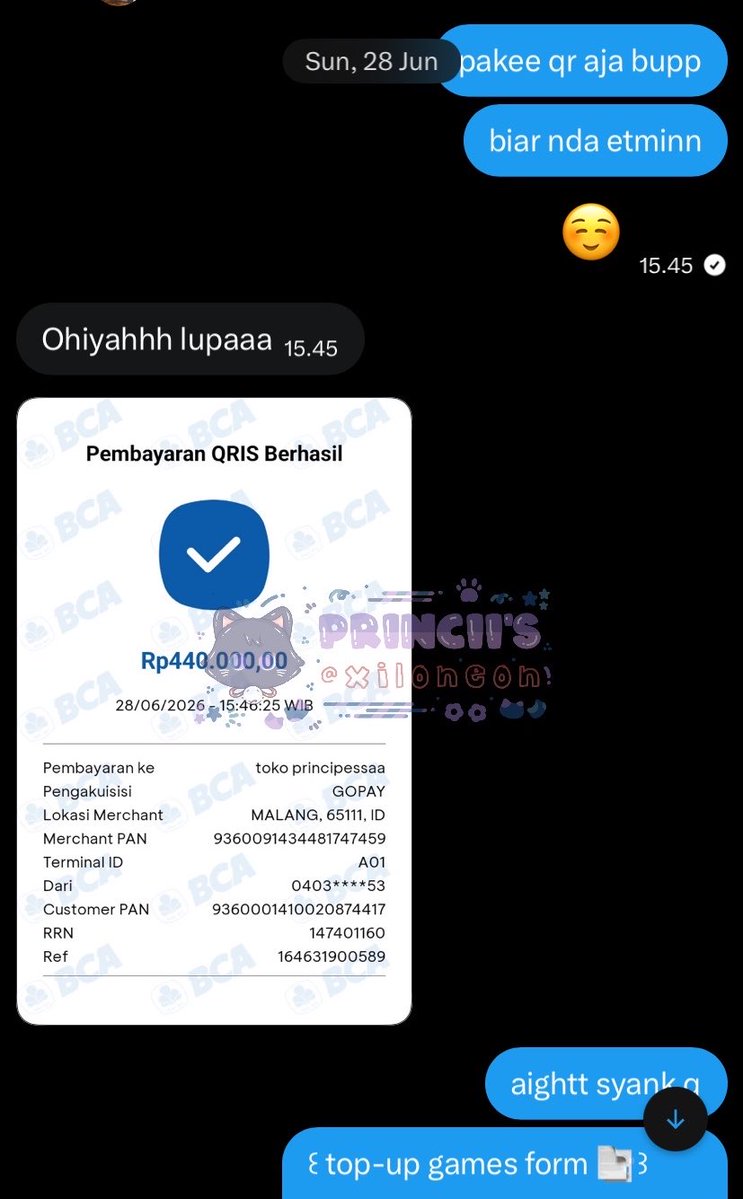 xiloneon's tweet photo. pagi-pagi dapet kabar dari cust tersyank yang udah topap brutal dari minggu lalu demi bawa balik semua skin sanrio dan floryn cc 😽💗 finally blio bawa balik semua incerannyaa pagi ini 🥺❣️

thank u sudah percayakan topap di princii selama ini ia syank q <333 https://t.co/nJkuWr5FQp