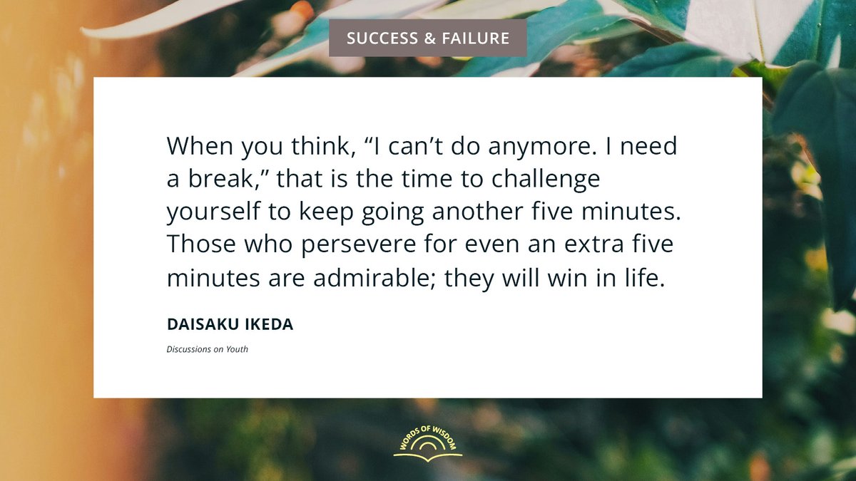 daisakuikeda_of's tweet photo. What if the moment you want to stop is the moment that matters most?
For more quotes, head to: https://t.co/w8bf5ZURsk
#Perseverance #Determination #Growth #DaisakuIkedaQuotes #WordsOfWisdom #PeaceThroughDialogue https://t.co/GBgXtU6a81